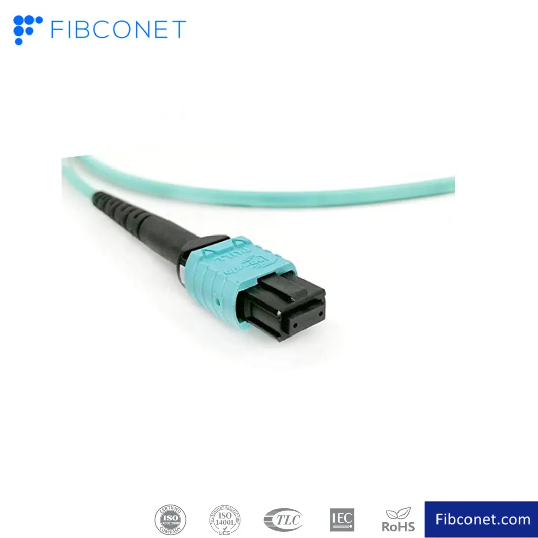 Optical 8 Cores MPO Fiber for Qsfp+Transceivers MTP Compatible Cabling System MPO Fiber Cable