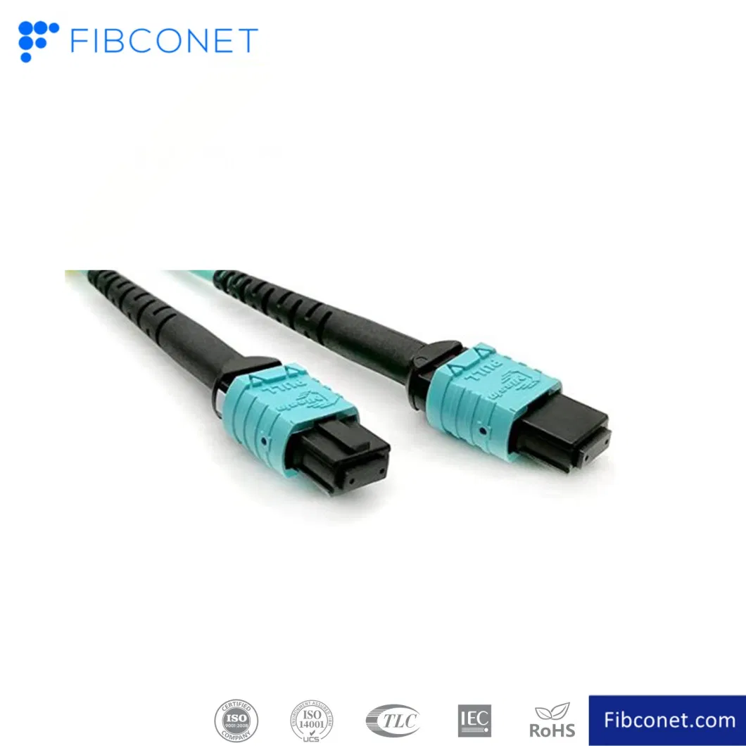 Optical 8 Cores MPO Fiber for Qsfp+Transceivers MTP Compatible Cabling System MPO Fiber Cable